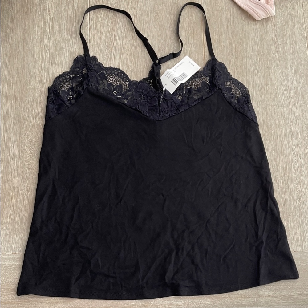 Journelle Black Lace Cami Top NWT